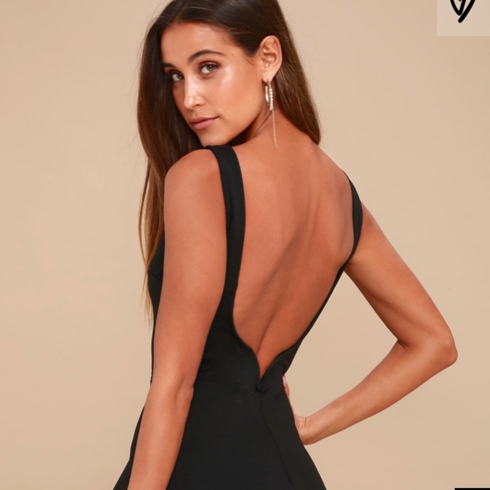 Black Lulus dress!! Back cut out